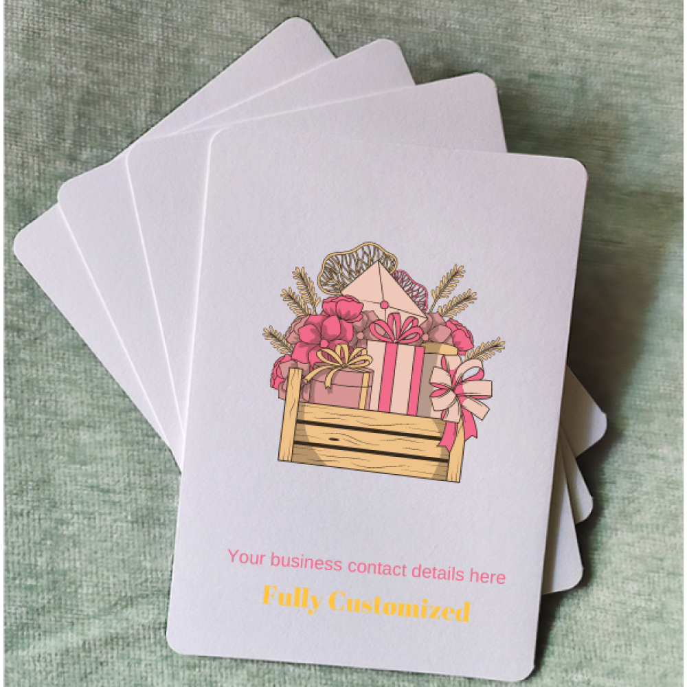 Personalised Greeting Cards | Hamper Business 9.25x15 CM 